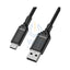 OtterBox Standard USB-A To USB-C Cable - USB-A / USB-C / 3 Meters / Black