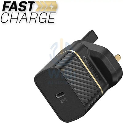 Otterbox UK Wall Charger With Cable - 20W / USB-C to USB-C / 1 Meter / Black Accessories > Power Adapters