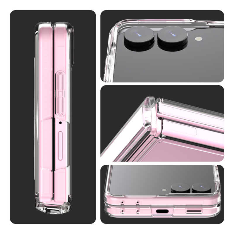 Araree Duple 360 Magsafe Stand Cover For Samsung Galaxy Z Flip 8 - Clear