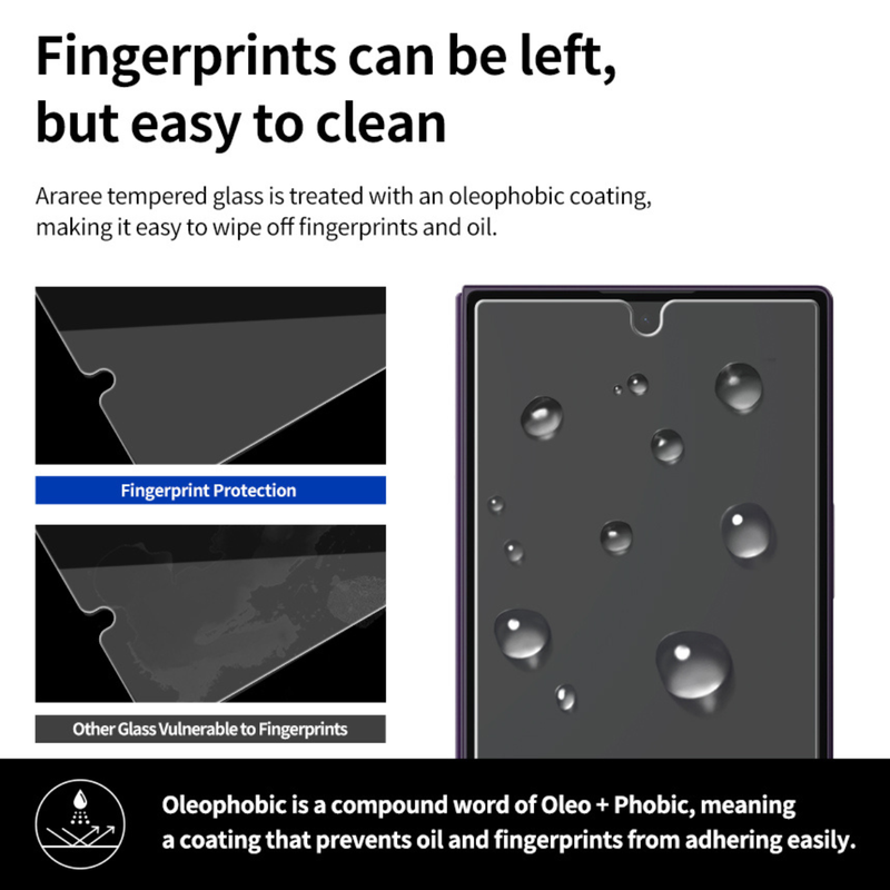 Araree Core Glass Screen Protector For Samsung Galaxy Z Fold 8 Ultra - Clear / Pack Of 2