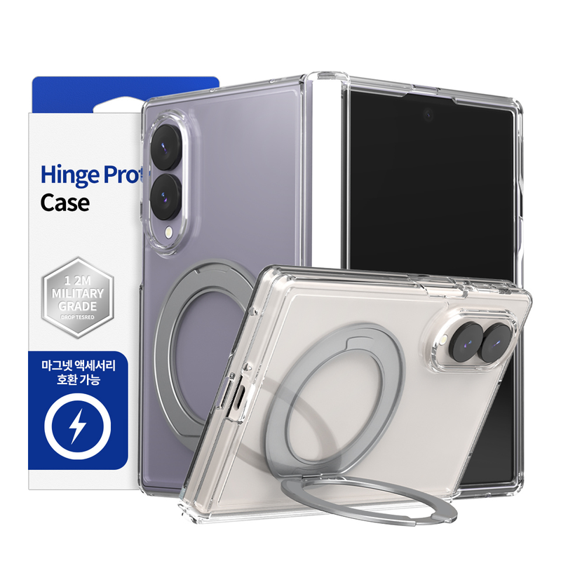 Araree Duple 360 Magsafe Stand Cover For Samsung Galaxy Z Fold 8 - Clear