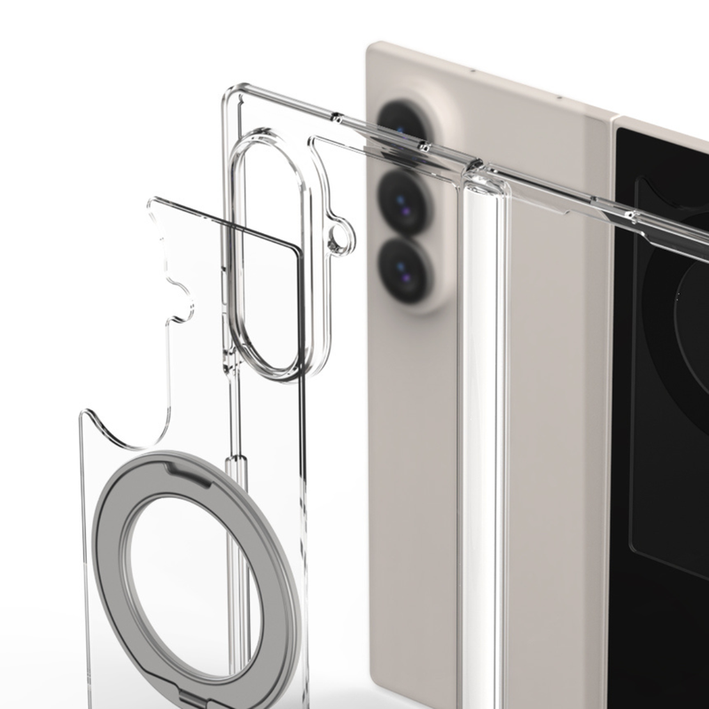 Araree Duple 360 Magsafe Stand Cover For Samsung Galaxy Z Fold 8 Ultra - Clear