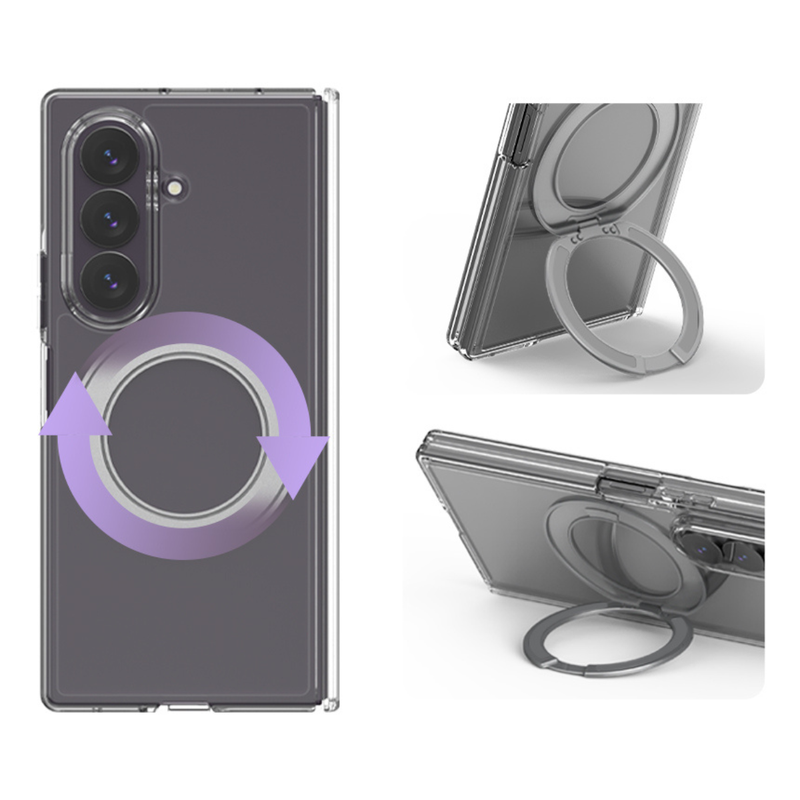 Araree Duple 360 Magsafe Stand Cover For Samsung Galaxy Z Fold 8 Ultra - Clear