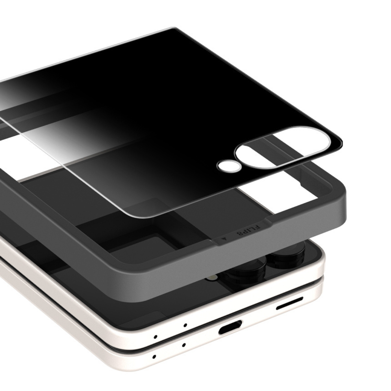 Araree Core Privacy Screen Protector For Samsung Galaxy Z Flip 8 - Black / Pack Of 2
