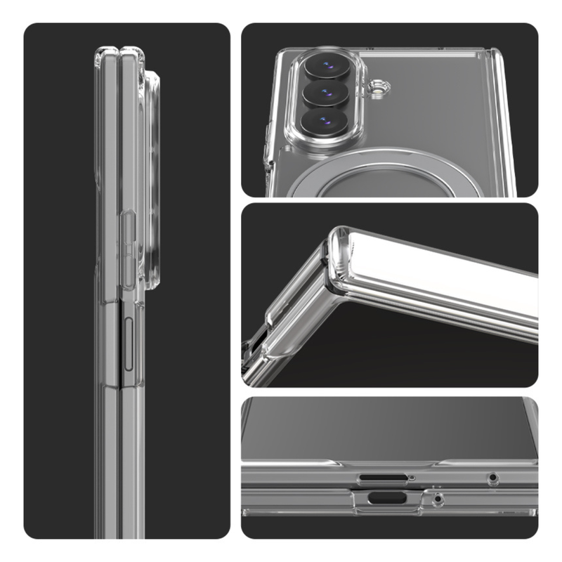 Araree Duple 360 Magsafe Stand Cover For Samsung Galaxy Z Fold 8 Ultra - Clear