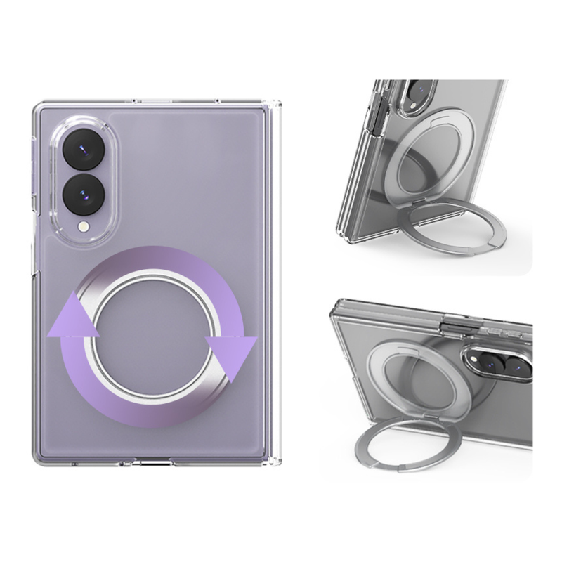 Araree Duple 360 Magsafe Stand Cover For Samsung Galaxy Z Fold 8 - Clear