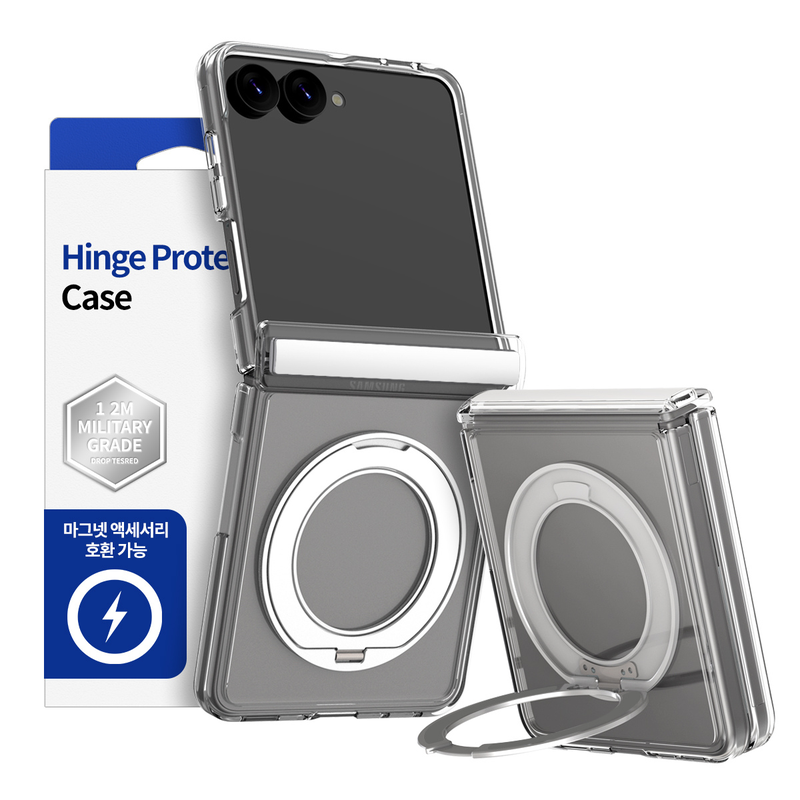 Araree Duple 360 Magsafe Stand Cover For Samsung Galaxy Z Flip 8 - Clear