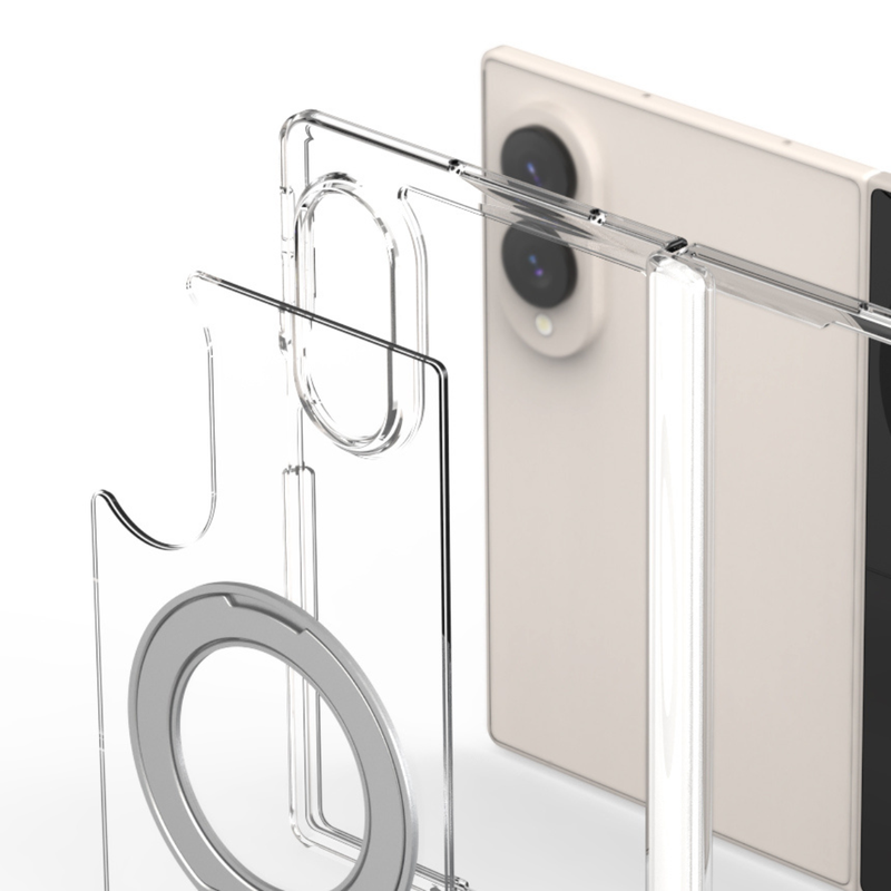 Araree Duple 360 Magsafe Stand Cover For Samsung Galaxy Z Fold 8 - Clear