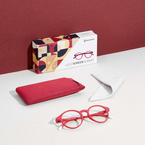 Barner Le Marais Screenglass - Burgundy Red
