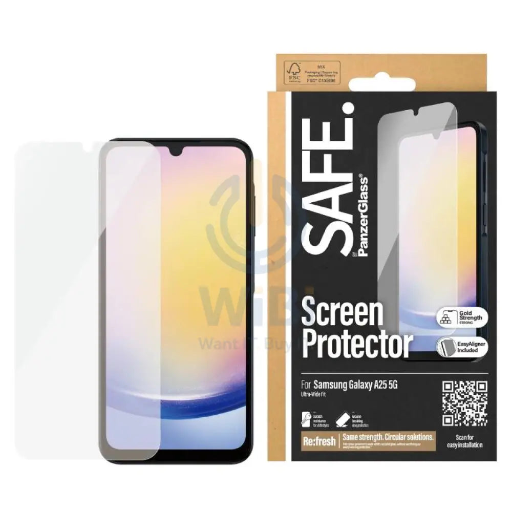 PanzerGlass Ultra-Wide Fit Screen Protector - Samsung Galaxy A25 / Clear Accessories > Mobiles & Tablets > Mobiles >
