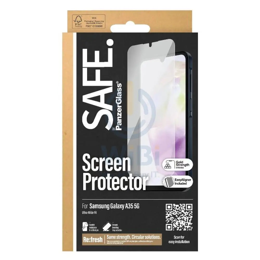 PanzerGlass Ultra-Wide Fit Screen Protector - Samsung Galaxy A35 / Clear Accessories > Mobiles & Tablets > Mobiles >