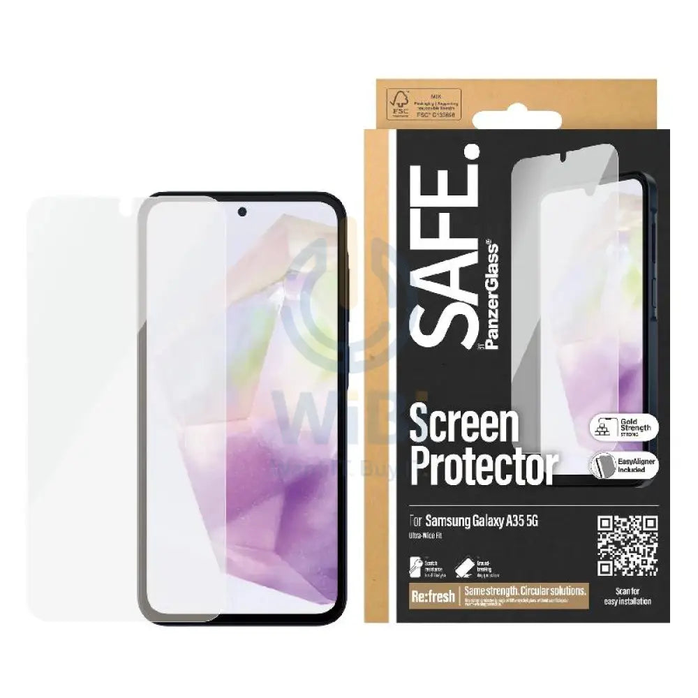 PanzerGlass Ultra-Wide Fit Screen Protector - Samsung Galaxy A35 / Clear Accessories > Mobiles & Tablets > Mobiles >