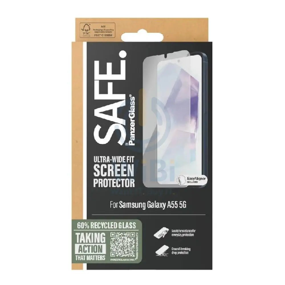 PanzerGlass Ultra-Wide Fit Screen Protector - Samsung Galaxy A55 / Clear Accessories > Mobiles & Tablets > Mobiles >