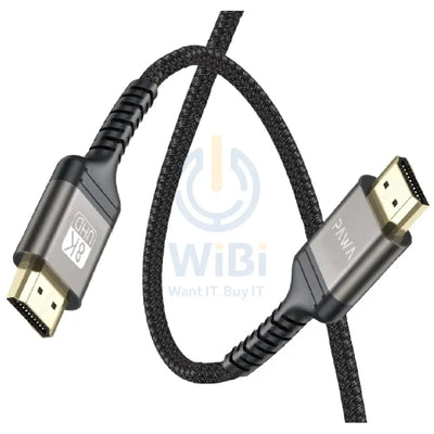 Pawa El-Caro Series Braided HDMI to HDMI 8K Cable - 3 Meter / Black Accessories > Cables & Converters > Cables > Offer