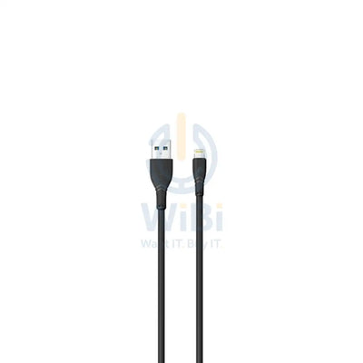 Pawa PVC 2.4A Data & Quick Charging Lightning Cable 2m/6.5ft - Black Accessories > Cables & Converters > Cables