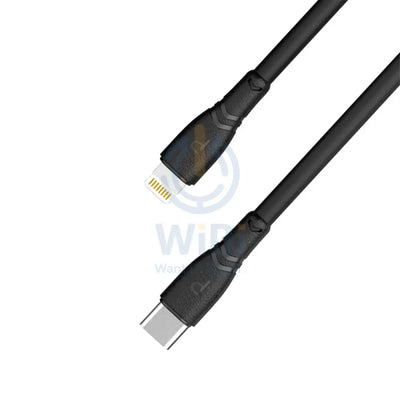 كابل PVC يو اس بي إلى لايتننج  من Pawa،كابل ، 2 متر - أسود اكسسوارات  كبلات  محولات  كبلات