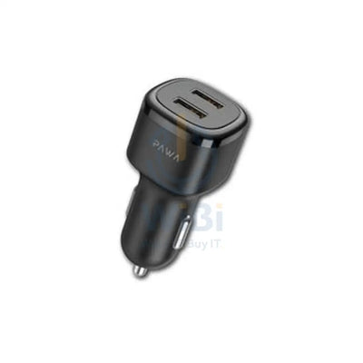 Pawa Solid Car Charger PD 48W + QC - Black Accessories > Power Adapters