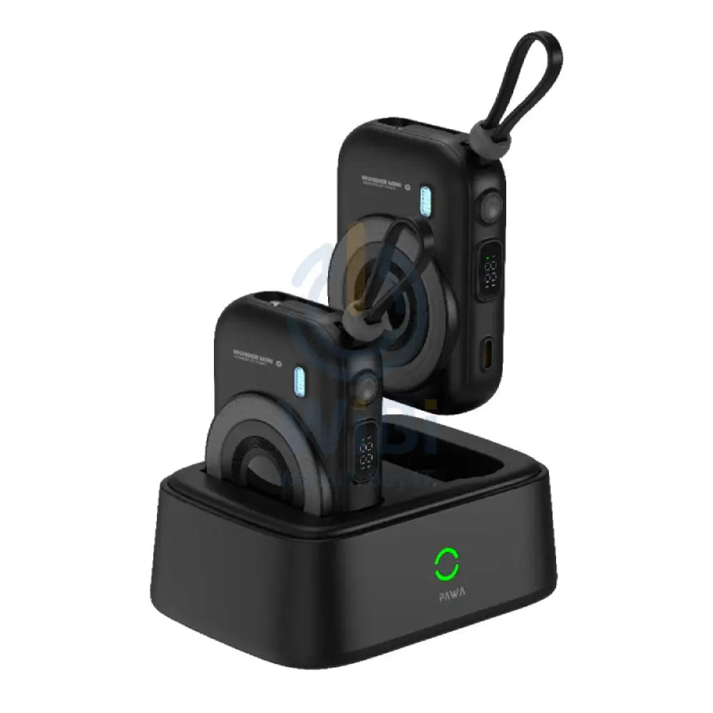 Pawa Wonder Mini 2-in-1 MagSafe Combo - 10000mAh / Black Accessories > Power Bank