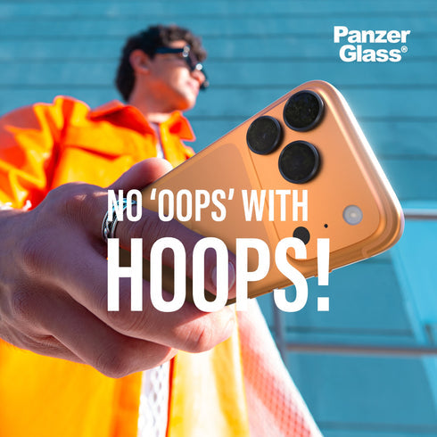 عدسة  كاميرا  PanzerGlass® Hoops لهاتف ايفون  برو  17 برو ماكس  شفاف