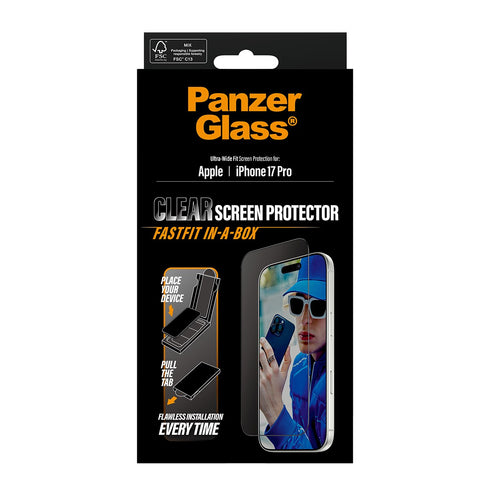 PanzerGlass® Stealth ألترا واسع المقاس شاشة لـ ايفون  برو  شفاف