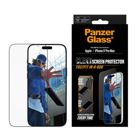 PanzerGlass® ألترا واسع المقاس شاشة لـ ايفون  برو ماكس  شفاف