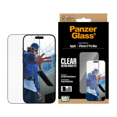 PanzerGlass® ألترا واسع EasyAligner شاشة لـ ايفون  برو ماكس  شفاف