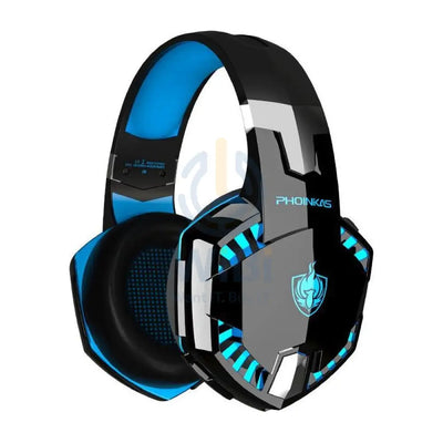 PHOINIKAS G2000BT Gaming Headphones with Adapter - Blue Accessories > Audio > Headphones > Gaming Zone