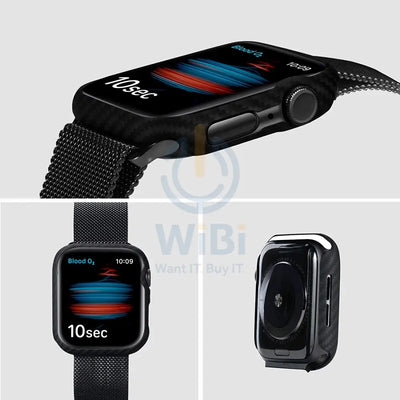 Pitaka Apple Watch 44mm Series 6/5/4/SE/SE2 Air Case - Karbon Accessories > Smart Watches > Cases & Screen Protectors