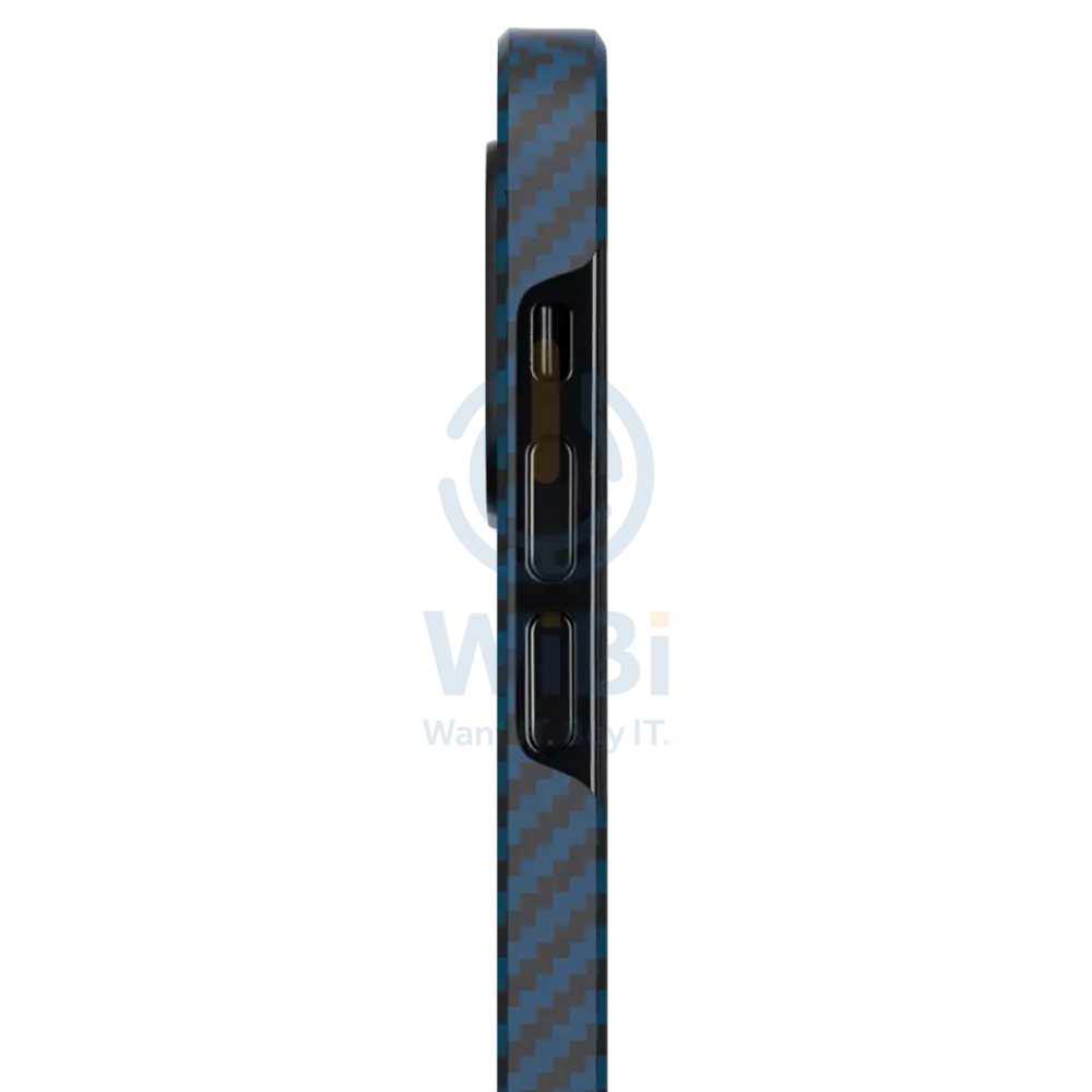 Pitaka iPhone 12 MagEZ Case - Blue Karbon - Black/Blue Twill Accessories > Mobiles & Tablets > Mobiles