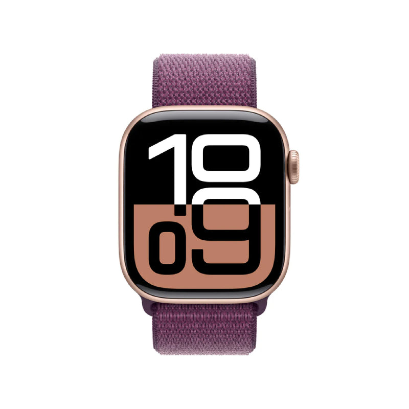Apple Watch Series 10 with Sport Loop - LTPO OLED / 64GB / 46mm / Bluetooth / Wi-Fi / Plum Smart Watches
