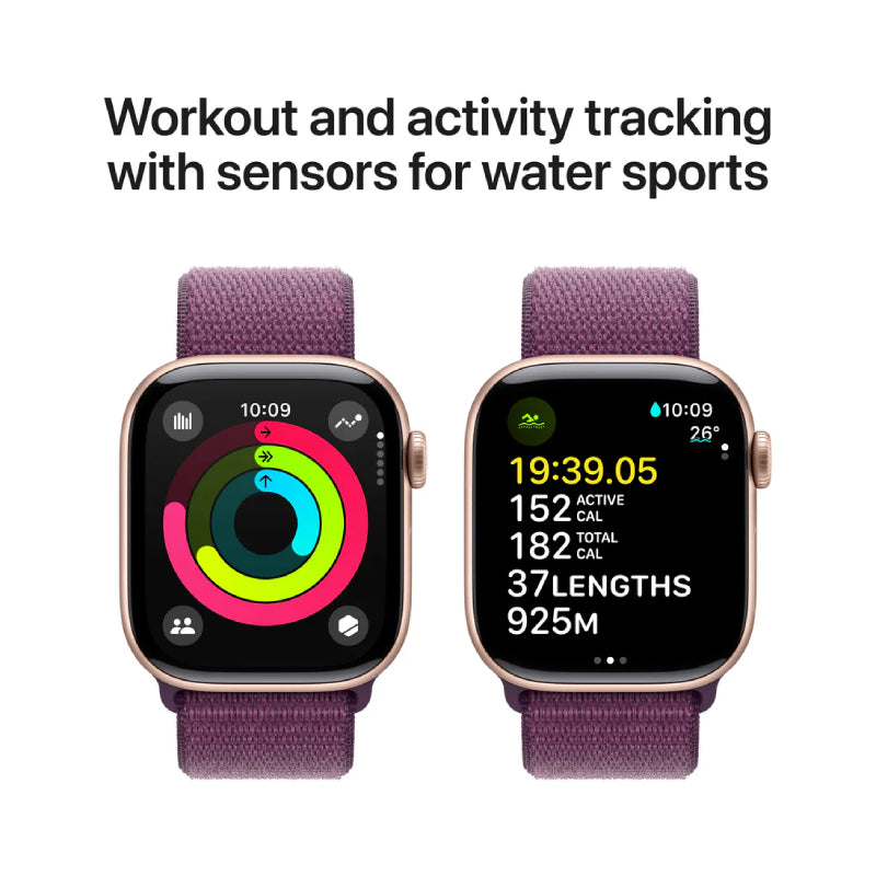 Apple Watch Series 10 with Sport Loop - LTPO OLED / 64GB / 46mm / Bluetooth / Wi-Fi / Plum Smart Watches