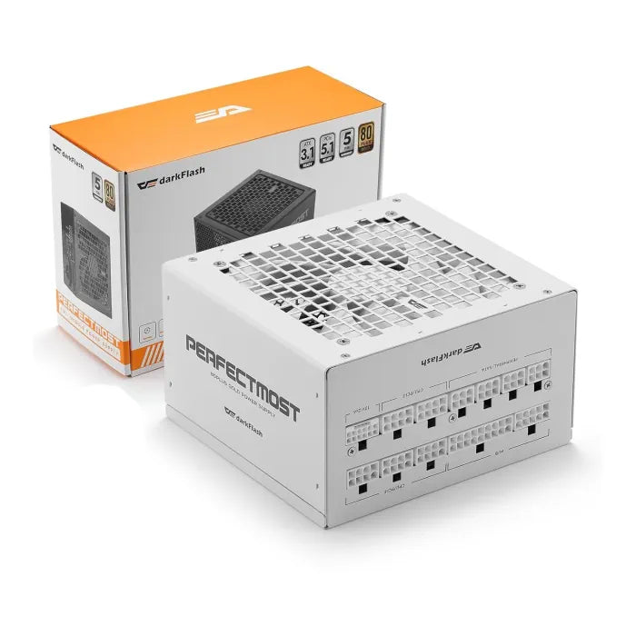 Darkflash PMT750 Gold Modular Power Supply - 750W / White