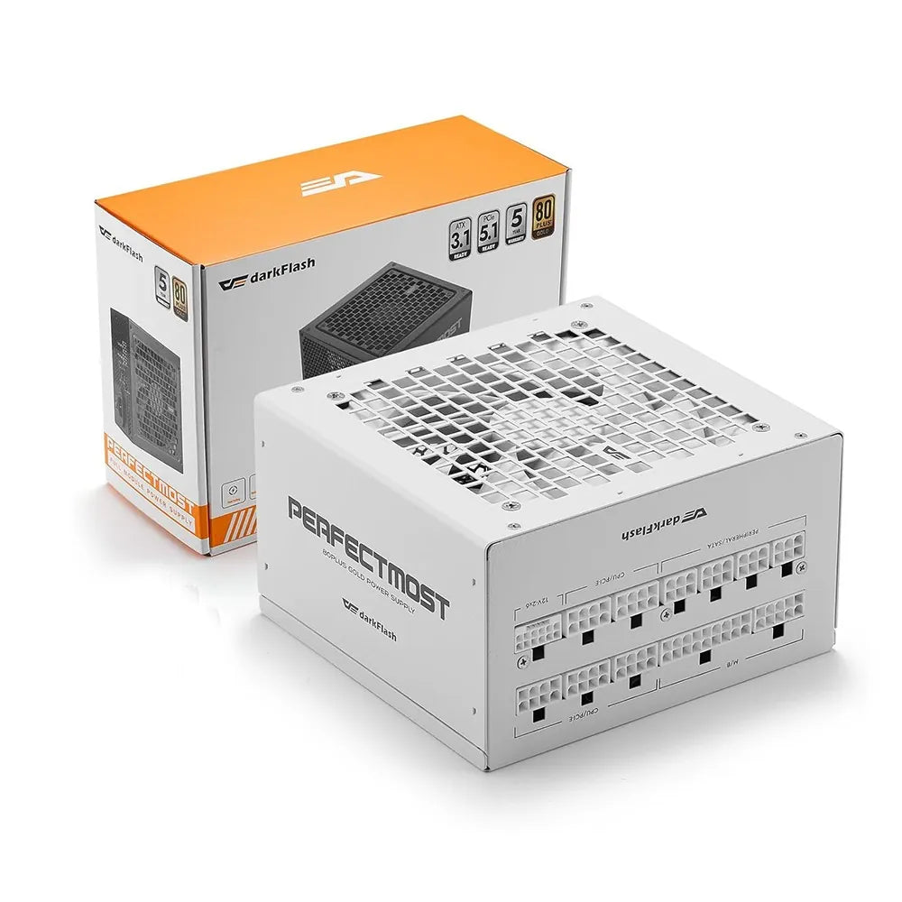 Darkflash PMT850 Gold Modular Power Supply - 850W / White