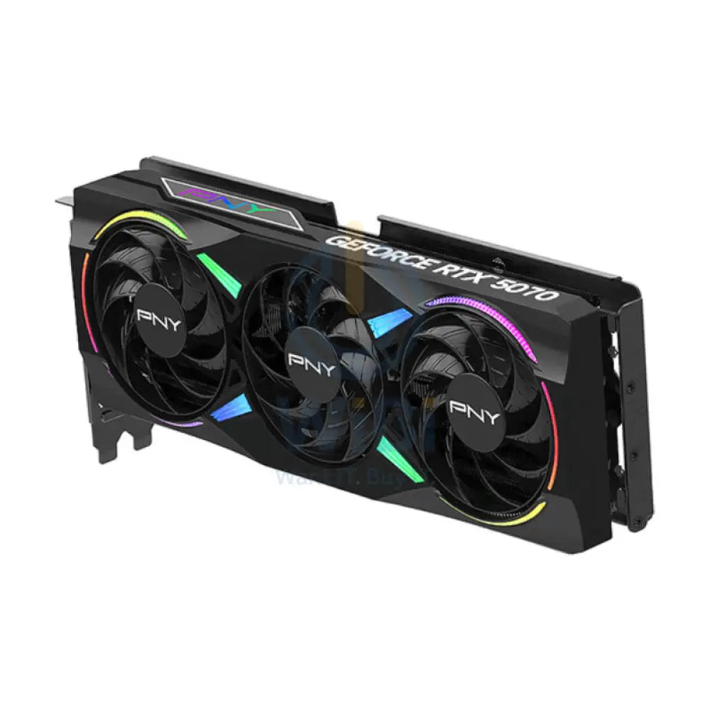 بطاقة الرسومات  PNY NVIDIA GeForce RTX 5070 ARGB EPIC-X RGB OC ذات المروحة الثلاثية بطاقة الرسومات  12 جيجابايت  GDDR7 /بت  PCIe 5.0
