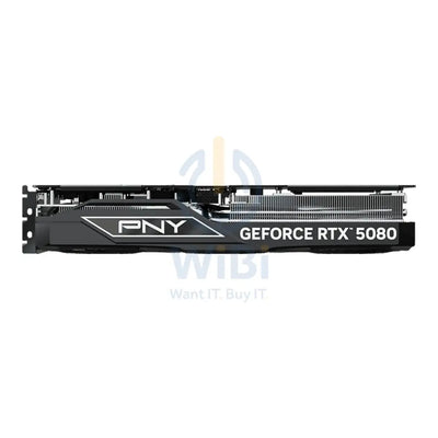 PNY NVIDIA GeForce RTX 5080 OC Triple Fan Graphics Card - 16GB / GDDR7 / 256-bit / PCIe 5.0 / DisplayPort 2.1 / HDMI