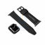 Police Pyramid Apple Watch Ultra/45/44/42mm Smart Watch 22mm Leather Gun Strap - Black Accessories > Smart Watches