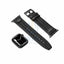 Police Wings Apple Watch Ultra/45/44/42mm Smart Watch 22mm Leather Gun Strap - Black Accessories > Smart Watches