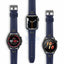Police Wings Apple Watch Ultra/45/44/42mm Smart Watch 22mm Leather Gun Strap - Black Accessories > Smart Watches