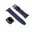 Police Wings Apple Watch Ultra/45/44/42mm Smart Watch 22mm Leather Gun Strap - Blue Accessories > Smart Watches
