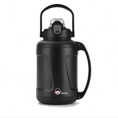 D.Kadi KD7067, Gym Outdoor Sports Vacuum Water Bottle / 1500ml - Black