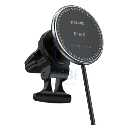 Porodo 3 In 1 Magnetic Car Charger Mount 15W With 20W PD Car Charger Accessories > Mobiles & Tablets > Mobiles > Car
