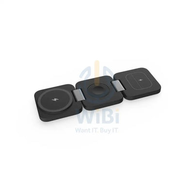 Porodo 3in1 Magsafe Wireless Foldable Charger - Black Accessories > Power Adapters