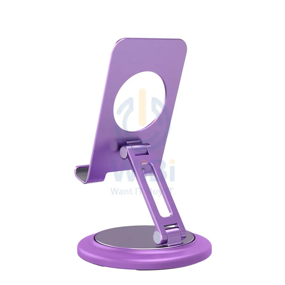 Porodo Aluminum alloy x carbon fiber 360° Rotatable and Angle Adjustable Phone Stand - Purple Accessories > Mobiles &