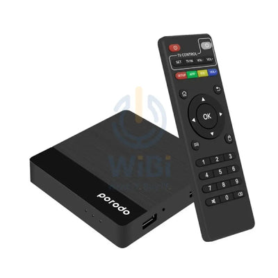 Porodo Android Video Streaming TV Box - Black Accessories > Smart Devices