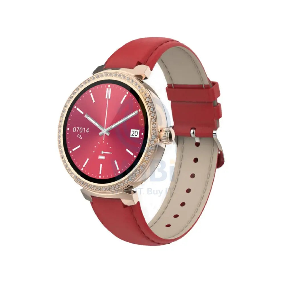 Porodo Belle Smart Watch - 1.19’’ AMOLED / Bluetooth / Red Smart Watches