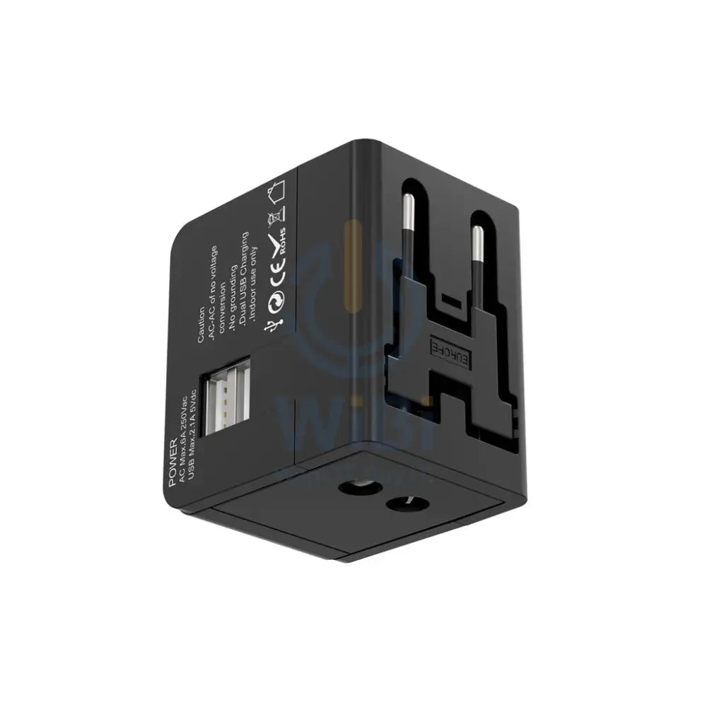 Porodo Blue Dual USB Universal Charger - Black Accessories > Power Adapters