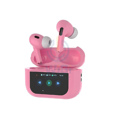 Porodo Blue Earbuds Pro2 - 1.47’’ Touch / Wireless / ANC / USB-C / Pink Accessories > Audio > Headphones