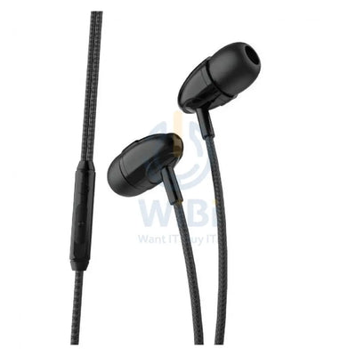 Porodo Blue Stereo Earphones - 1.2 Meter / 3.5mm / Black Accessories > Audio > Headphones
