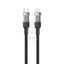 Porodo Braided Fast Charging Data Cable - 1.2M / Type-C / Lightning / 30W / Black Accessories > Cables & Converters >