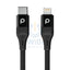 Porodo Braided USB-C to Lightning PD (9V 2.2m) - Black Accessories > Cables & Converters > Cables
